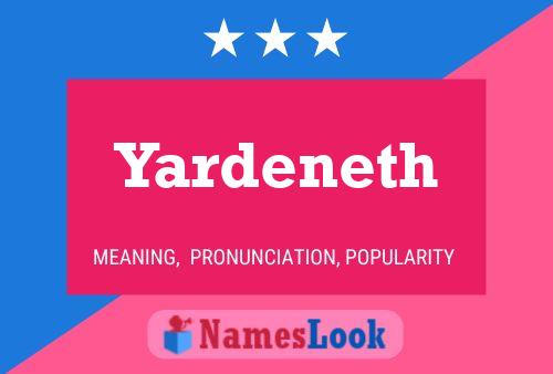 Yardeneth Namensposter