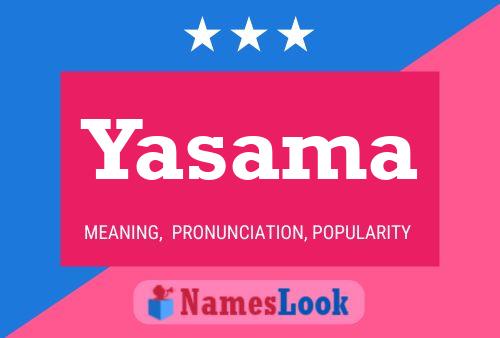 Yasama Namensposter