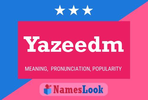 Yazeedm Namensposter