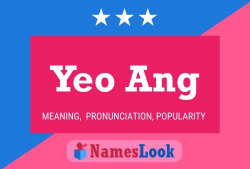 Yeo Ang Namensposter