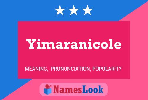 Yimaranicole Namensposter