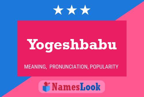 Yogeshbabu Namensposter