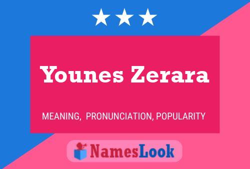 Younes Zerara Namensposter