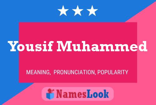 Yousif Muhammed Namensposter