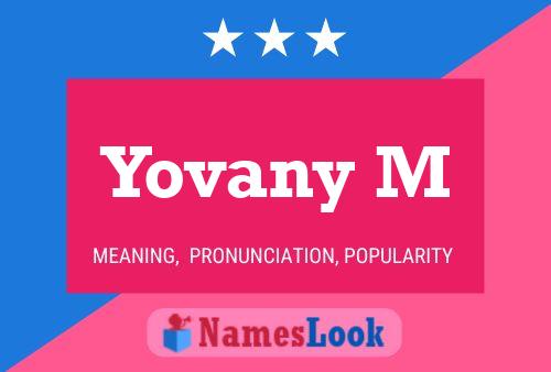 Yovany M Namensposter