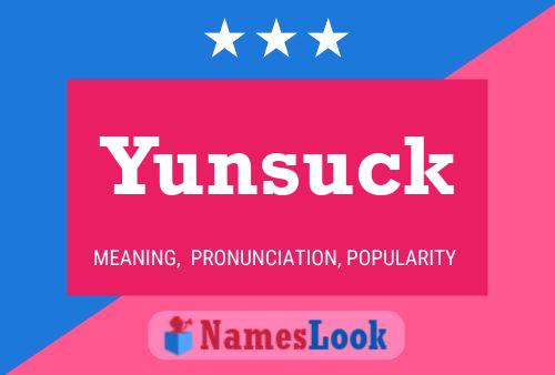 Yunsuck Namensposter