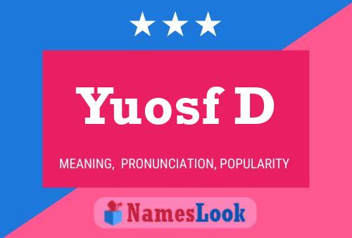 Yuosf D Namensposter