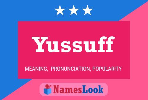 Yussuff Namensposter