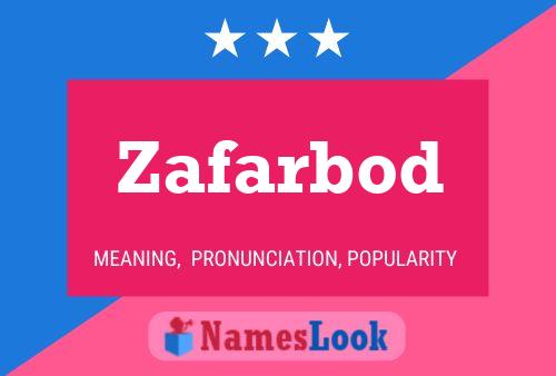 Zafarbod Namensposter