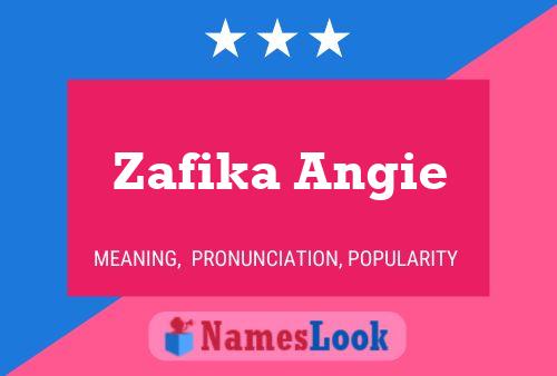 Zafika Angie Namensposter