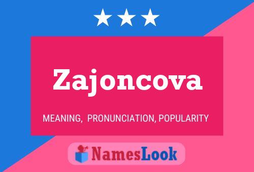 Zajoncova Namensposter