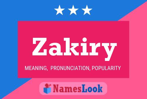 Zakiry Namensposter