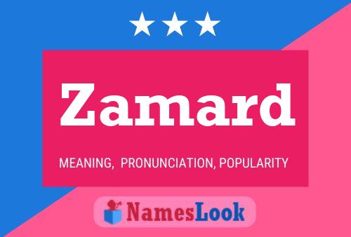 Zamard Namensposter