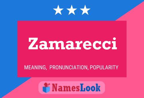 Zamarecci Namensposter