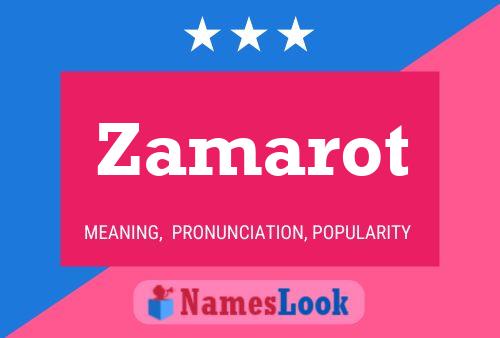 Zamarot Namensposter