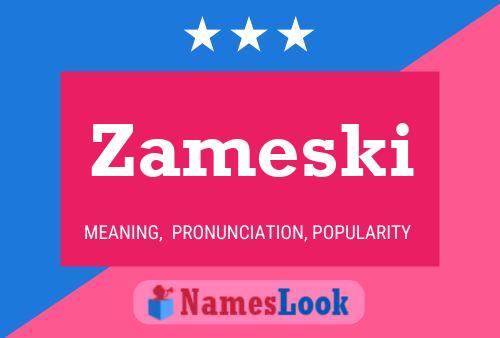 Zameski Namensposter