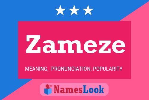 Zameze Namensposter