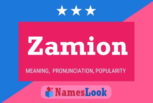 Zamion Namensposter