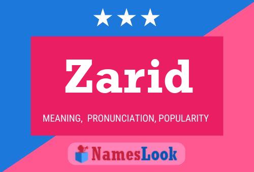 Zarid Namensposter