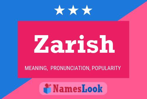 Zarish Namensposter