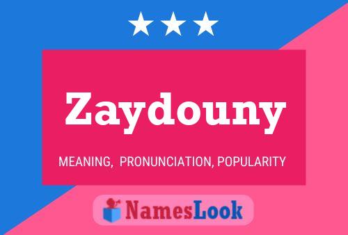 Zaydouny Namensposter