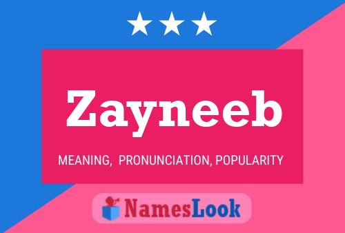 Zayneeb Namensposter