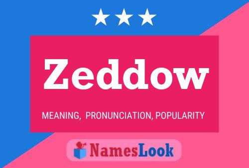 Zeddow Namensposter