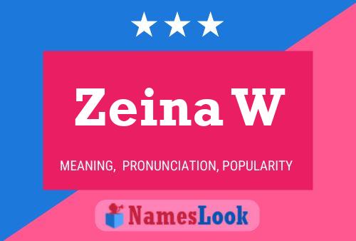 Zeina W Namensposter