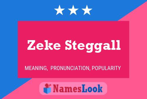 Zeke Steggall Namensposter