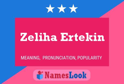 Zeliha Ertekin Namensposter