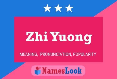 Zhi Yuong Namensposter