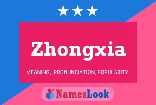 Zhongxia Namensposter