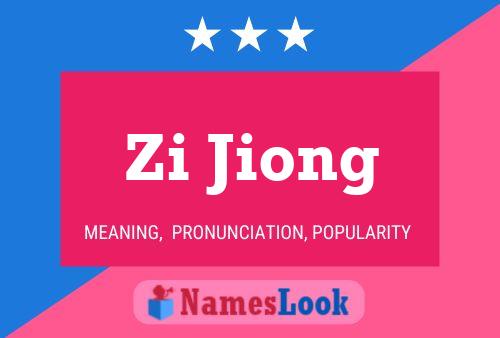 Zi Jiong Namensposter