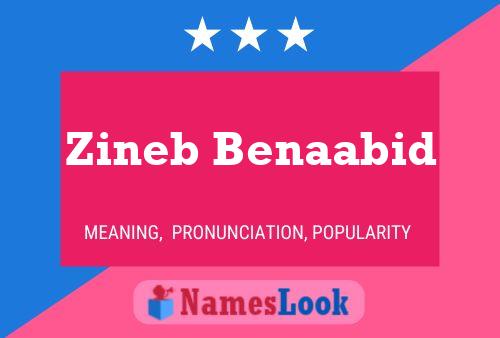 Zineb Benaabid Namensposter