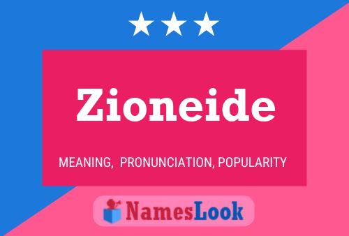 Zioneide Namensposter