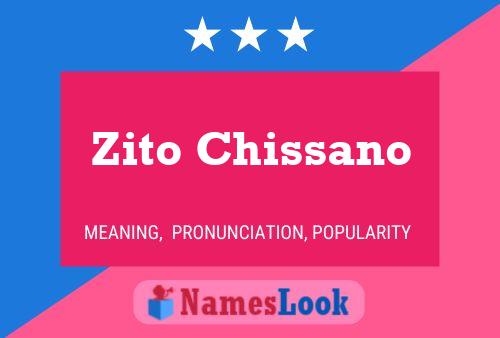 Zito Chissano Namensposter