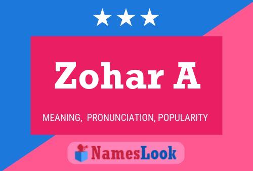 Zohar A Namensposter