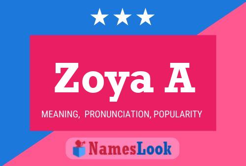 Zoya A Namensposter