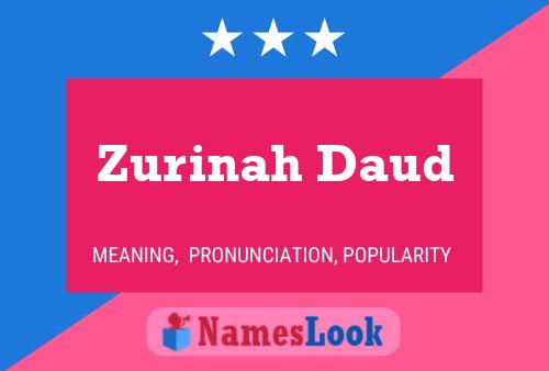 Zurinah Daud Namensposter