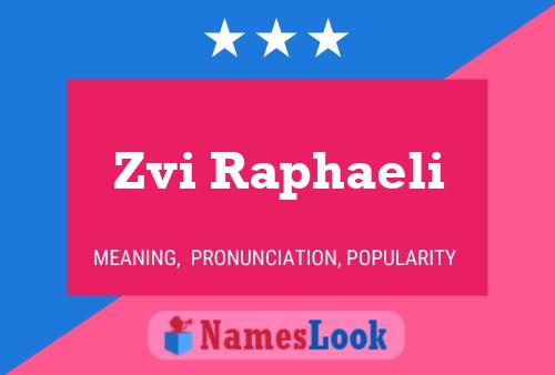 Zvi Raphaeli Namensposter