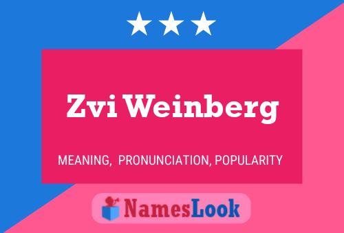 Zvi Weinberg Namensposter