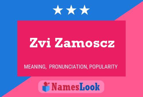 Zvi Zamoscz Namensposter