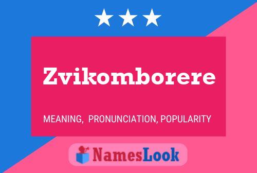 Zvikomborere Namensposter