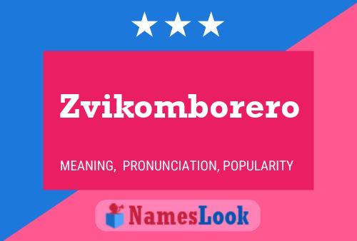 Zvikomborero Namensposter